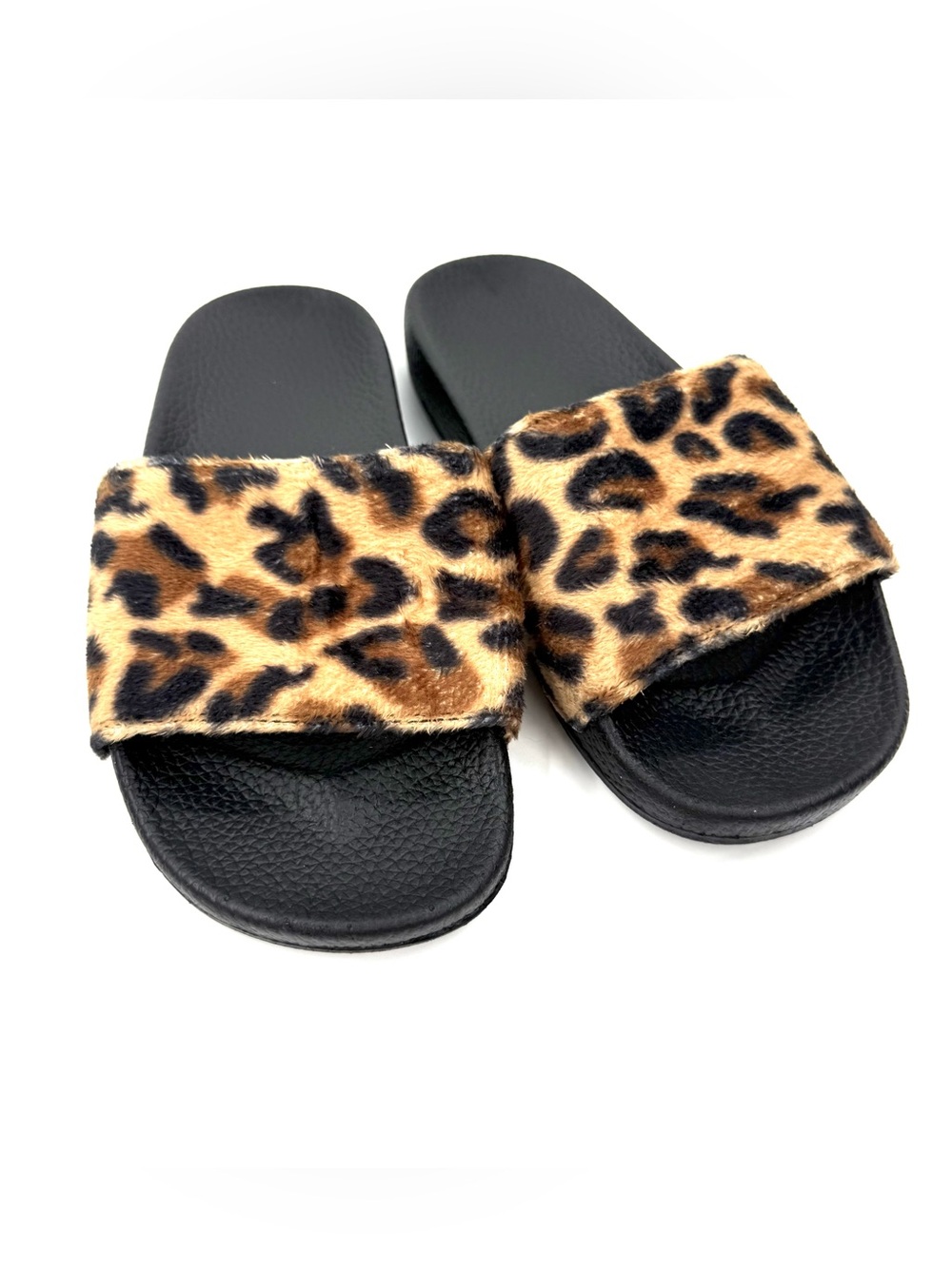 Animal Print Slipper Leopard Flip Flops Slip On Shoes Flat Sandals Summer Sandal